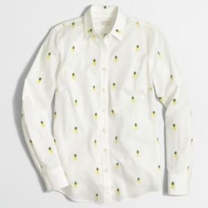 J Crew pineapples button up
